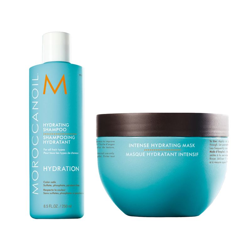 Kit-Moroccanoil-Hydration---Shampoo-250-ml---Mascara-Intense--250-ml