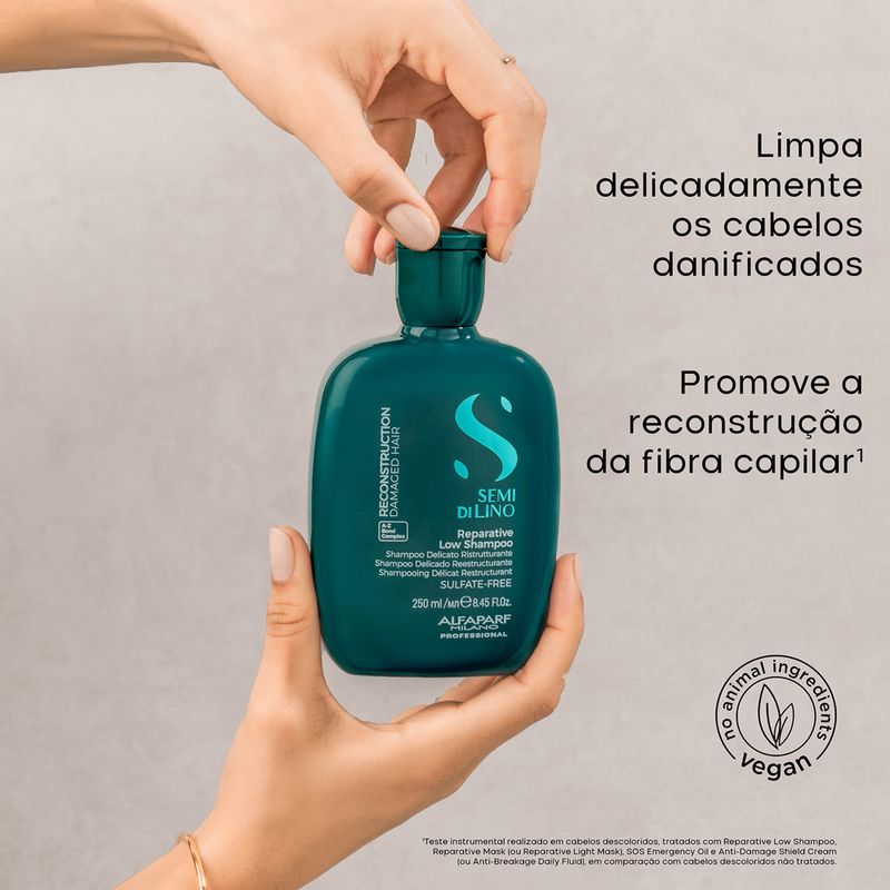 Shampoo-Alfaparf-Milano-Professional-Semi-di-Lino-Reparative-Low-250-ml