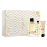 Kit-Coffret-Perfume-Yves-Saint-Laurent-Feminino-Libre-Eau-de-Parfum-90-ml---Miniatura-Libre-Edp-10-ml---Locao-Corporal-Libre-50-ml