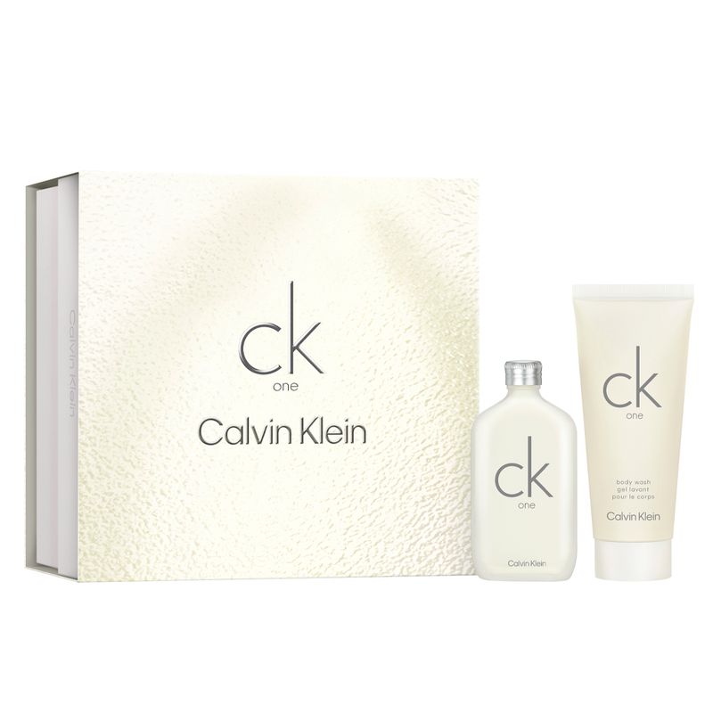 Kit-Calvin-Klein-Coffret-Perfume-Ck-One-Eau-de-Toilette-Unissex-50-ml---Gel-de-Banho-100-ml