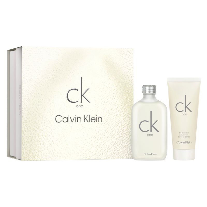 Kit-Calvin-Klein-Coffret-Perfume-Ck-One-Eau-de-Toilette-Unissex-100-ml---Gel-de-Banho-100-ml