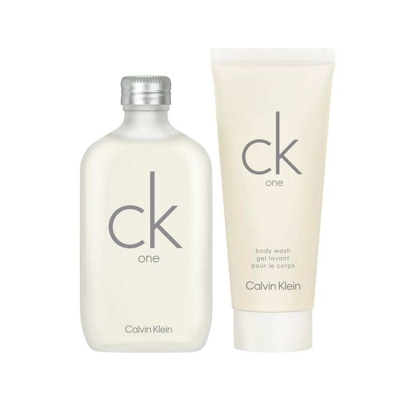 Kit-Calvin-Klein-Coffret-Perfume-Ck-One-Eau-de-Toilette-Unissex-100-ml---Gel-de-Banho-100-ml