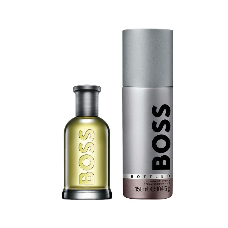 Kit-Hugo-Boss-Coffret-Perfume-Boss-Bottled-Eau-de-Toilette-Masculino-50-ml---Desodorante-150-ml-Caixa-Preta