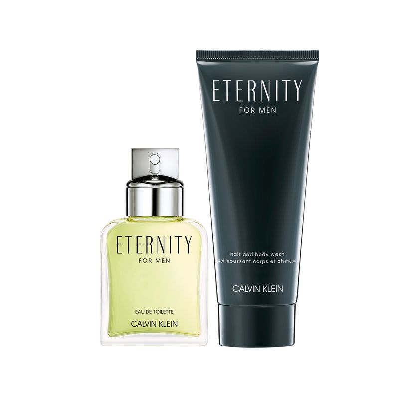 Kit-Calvin-Klein-Perfume-Eternity-For-Men-Eau-de-Toilette-50-ml-Masculino---Gel-de-Banho-100-ml