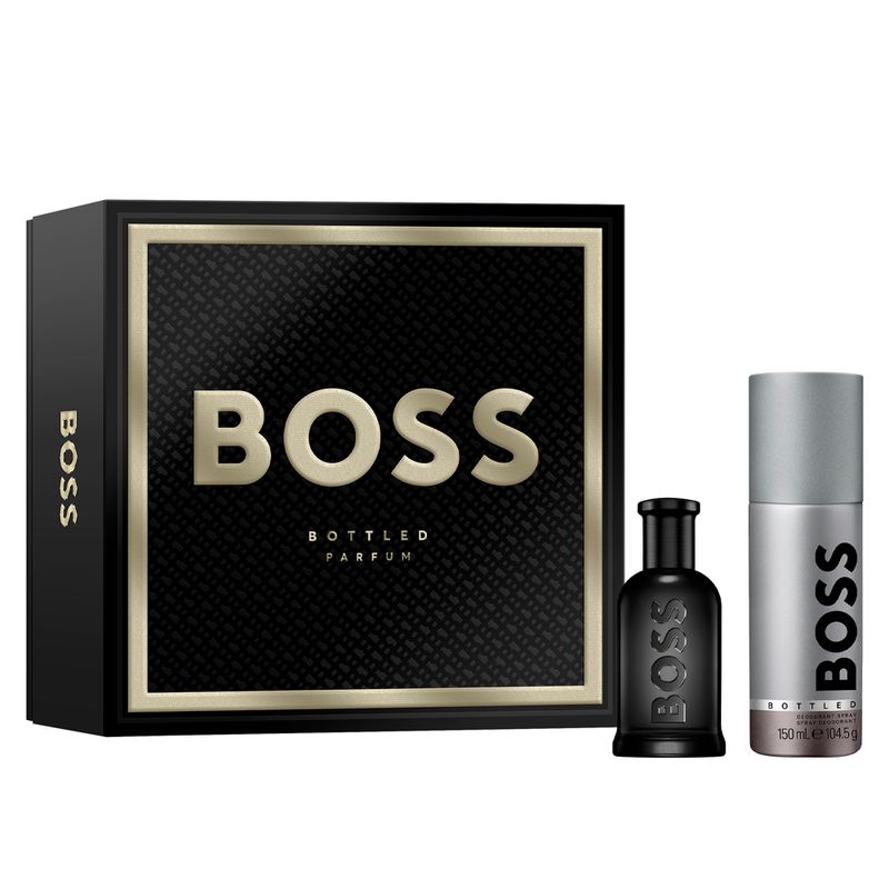 Kit-Hugo-Boss-Coffret-Perfume-Boss-Bottled-Parfum-Masculino-50-ml---Desodorante-150-ml-Caixa-Preta