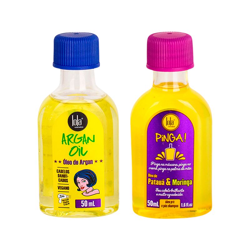 Kit-Lola-From-Rio---Leave-In-Argan-Oil-50-ml---Oleo-Pinga--Pataua---Moringa-50-ml