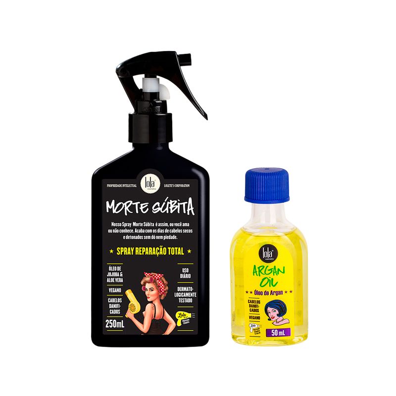 Kit-Lola-From-Rio---Leave-In-Argan-Oil-50-ml---Leave-In-Morte-Subita-250-ml