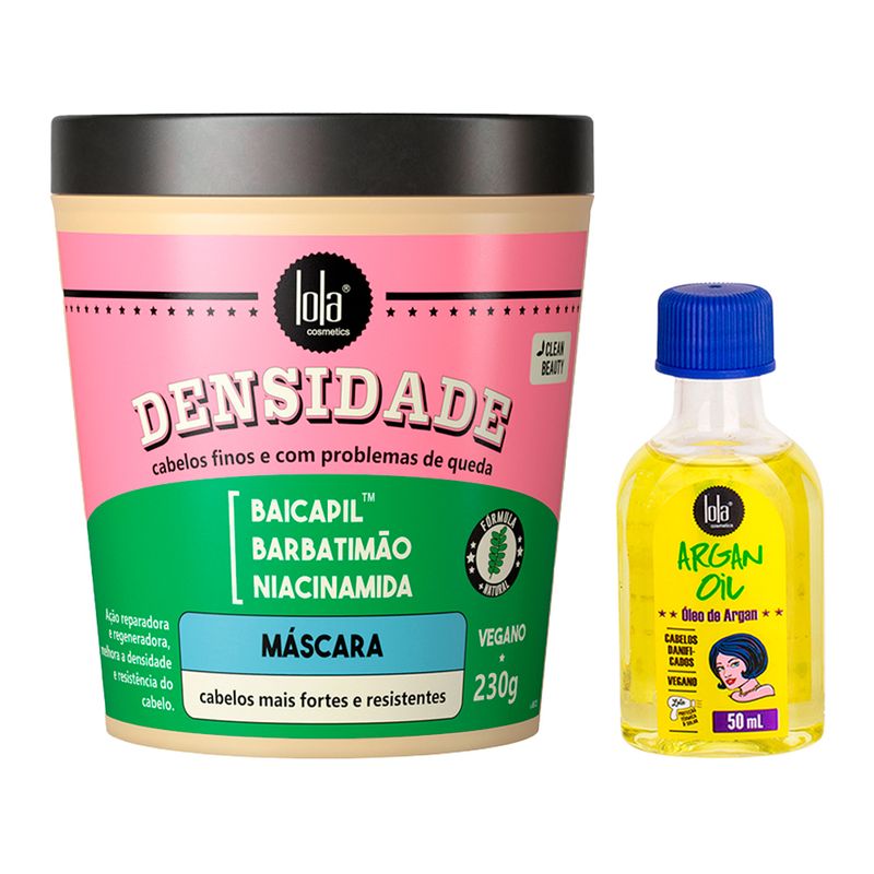 Kit-Lola-From-Rio---Leave-In--Argan-Oil--50-ml---Mascara-Densidade-230-g