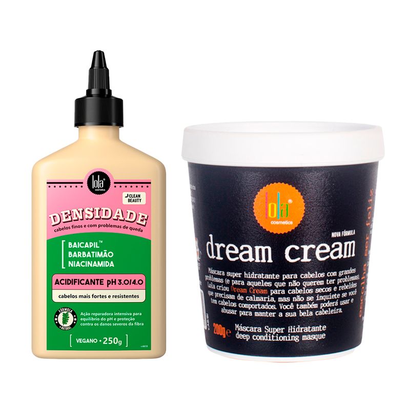 Kit-Lola-From-Rio----Acidificante-Densidade-250g---Mascara-Dream-Cream-200-g