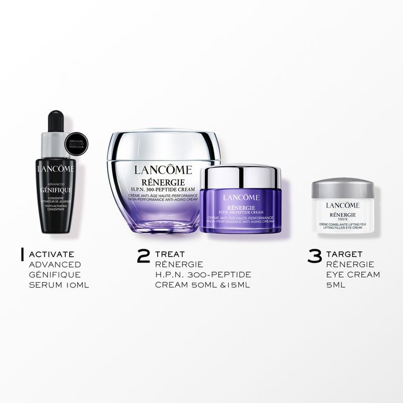 Kit-Lancome-Natal-Creme-Facial-Renergie-H.P.N.-50-ml---Creme-15-ml---Serum-Genifique-10-ml---Renergie-Creme-para-os-Olhos-5-ml
