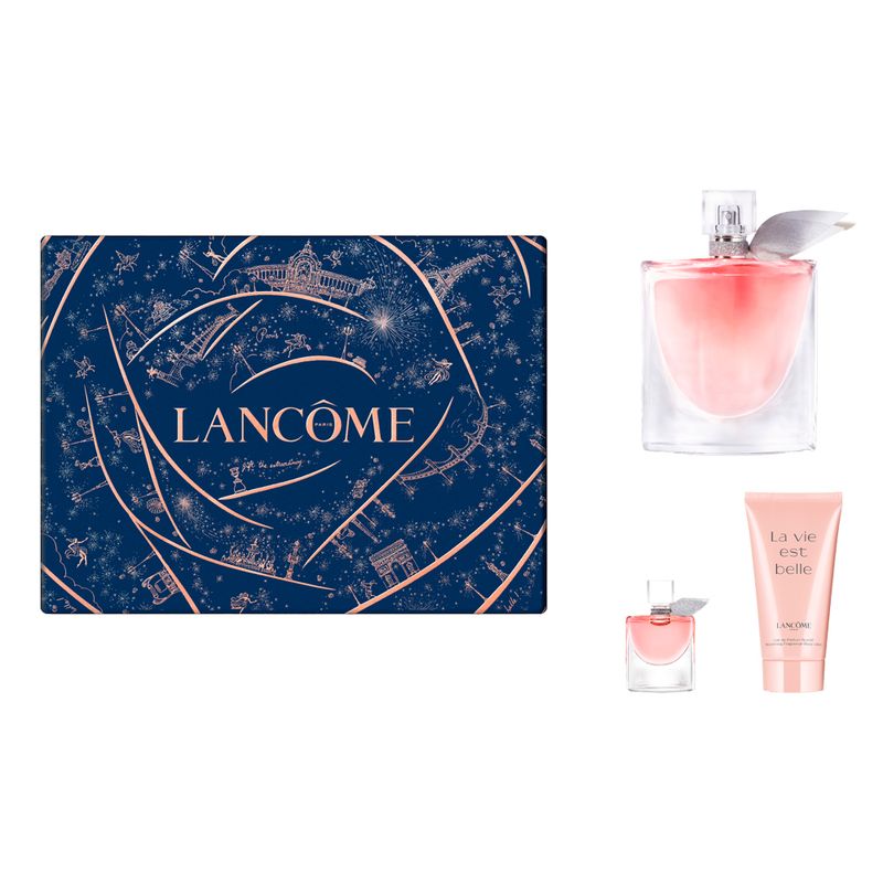 Kit-de-Natal-Lancome-Perfume-Feminino-La-Vie-Est-Belle-Eau-de-Parfum--100-ml---Locao-Corporal-50-ml---Miniatura-4-ml