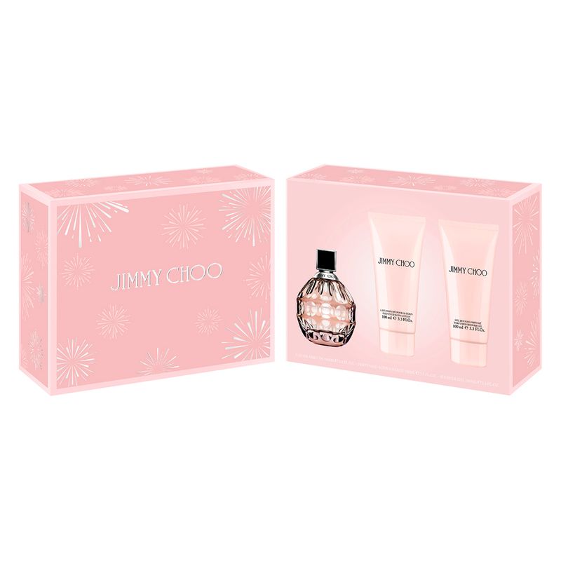 Kit-Jimmy-Choo-Perfume-Feminino-Eau-de-Parfum-100-ml---Hidratante-100-ml---Sabonete-Liquido-100-ml