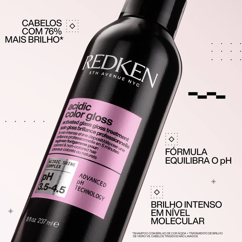 Tratamento-Redken-Acidic-Color-Gloss-Activated-Glass-Gloss-237-ml