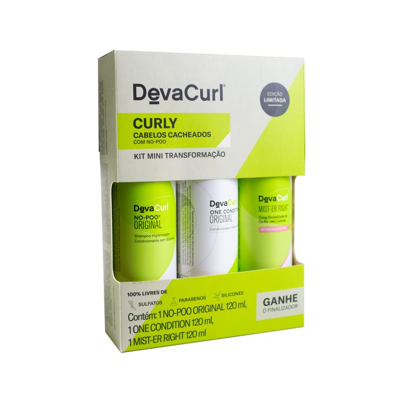 Kit-Deva-Curl-No-Poo-Original-Cabelos-Cacheados---Shampoo-120-ml---Condicionador-120-ml---Leave-In-120-ml