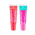 Kit-Essence-Gloss-Labial-Liquido-Cintilante-Juicy-Bomb-104-Poppin--Pomegranate-10-ml---Gloss-Gloss-105-Bouncy-Bubblegum-10-ml