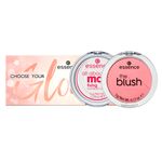 Kit-Essence-Po-Compacto-Matte-All-About-Matt--Translucido---Paleta-de-Iluminador-Choose-Your-Glow---Blush-Compacto-10-Rosa-5-g