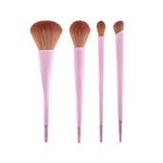 Kit-Essence-Pincel-01-para-Po---Pincel-Multifuncional---Pincel-para-Blush-e-Iluminador---Pincel-para-Corretivo-Roxo