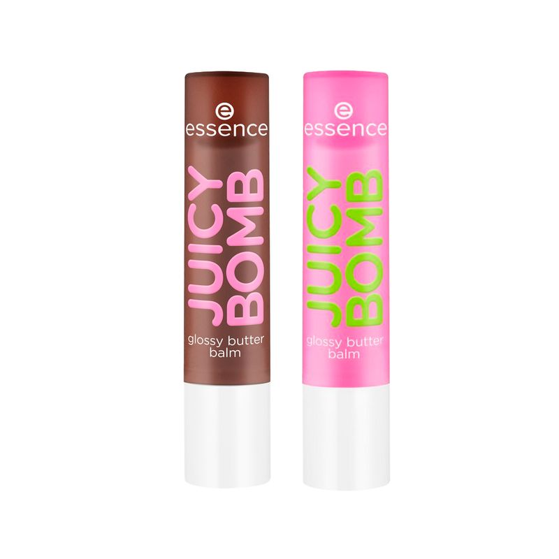 Kit-Essence-Balm-Labial-Juicy-Bomb-Glossy-Butter-05-Choco-Lot-To-Handle---03-Time-To-Pitaya