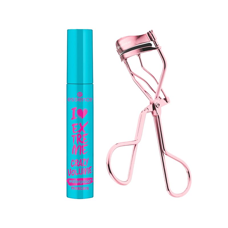 Kit-Essence-Modelador-de-Cilios-All-The-Way-Up---Mascara-para-Cilios-de-Volume-a-Prova-D-Agua-I-Love-Extreme-Crazy-Volume-Preto