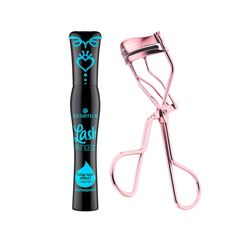 Kit-Essence-Mascara-para-Cilios-Preta-Lash-Princess-Waterproof---Modelador-de-Cilios-All-The-Way-Up