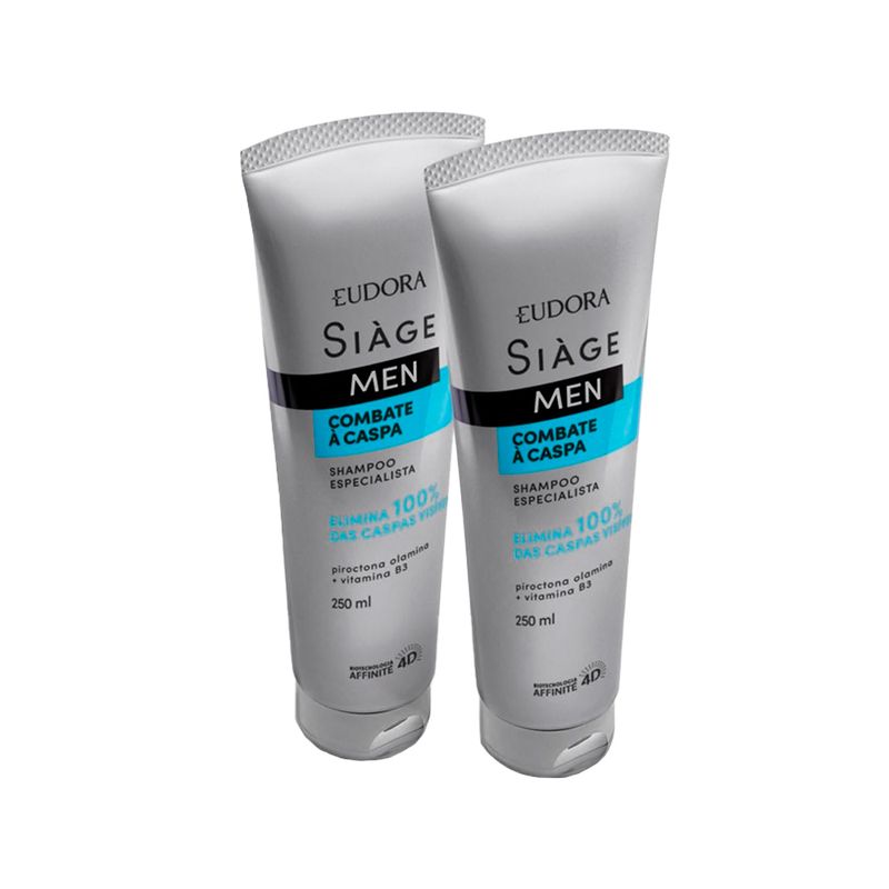Kit-Eudora-Siage-Shampoo-Combate-a-Caspa-Men-2-Unidades-250-ml-Cada