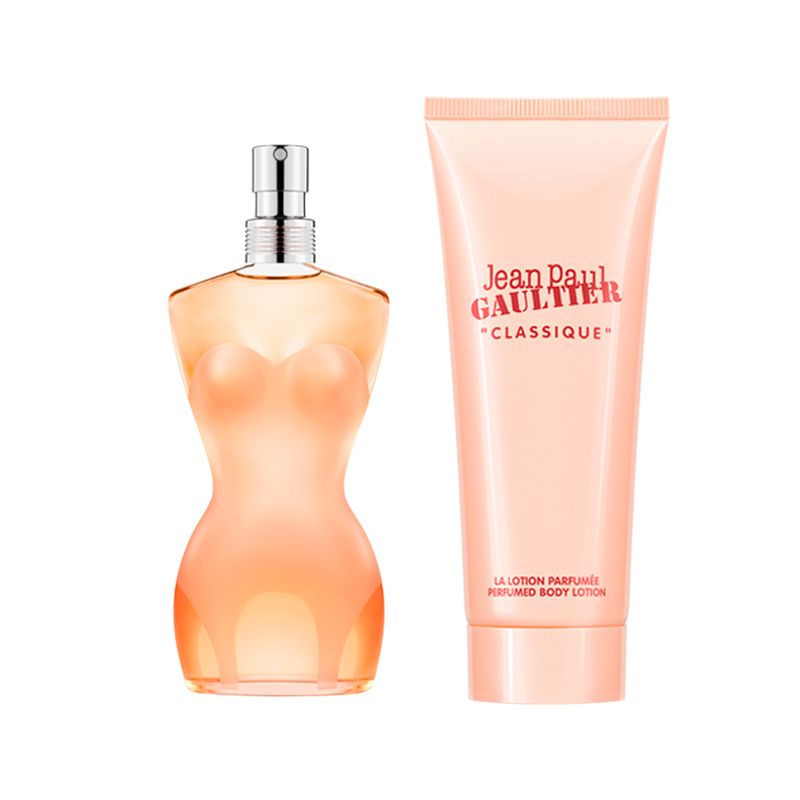 Kit-Coffret-Perfume-Jean-Paul-Gaultier-Classique-Feminino-Eau-de-Toilette-50-ml---Creme-Corporal-75-ml