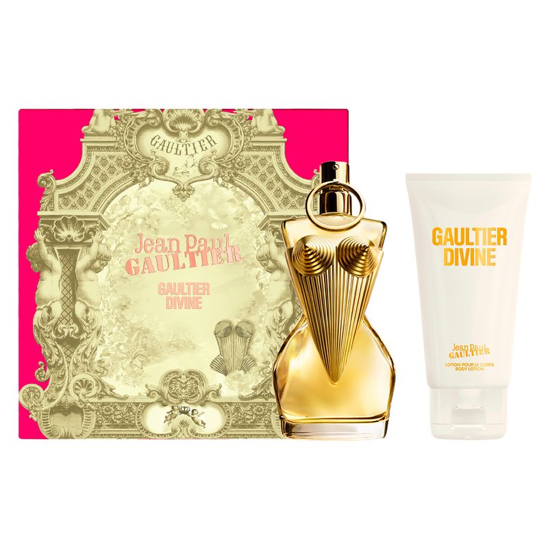 Kit-Coffret-Perfume-Jean-Paul-Gaultier-Gaultier-Divine-Feminino-Eau-de-Parfum-50-ml---Creme-Corporal-75-ml