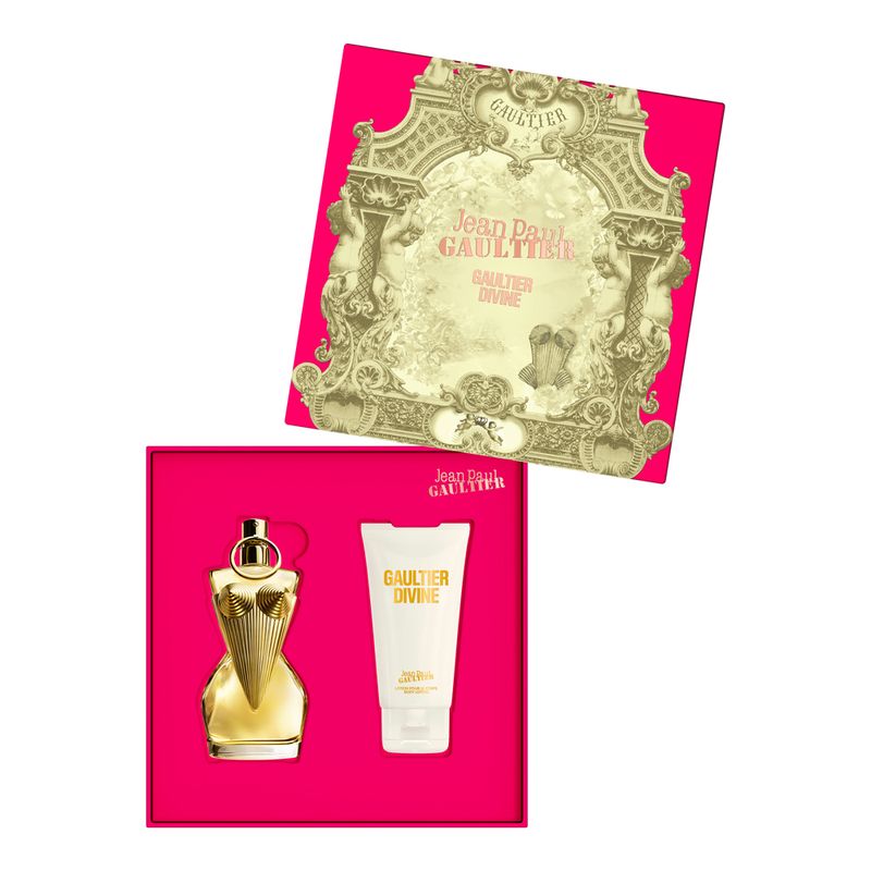 Kit-Coffret-Perfume-Jean-Paul-Gaultier-Gaultier-Divine-Feminino-Eau-de-Parfum-50-ml---Creme-Corporal-75-ml