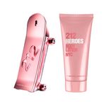 Kit-Coffret-Perfume-Carolina-Herrera-212-Heroes-Feminino-Eau-de-Parfum-80-ml---Creme-Corporal-100-ml