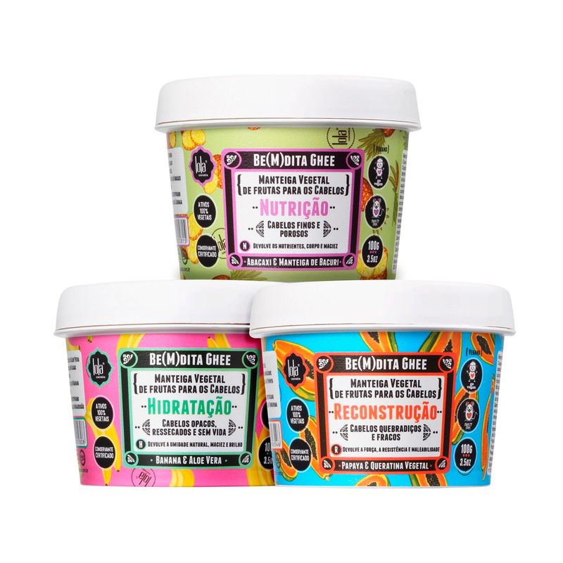 Kit-Feira-Cronolola-Lola-From-Rio-Mascara-Banana-100-g---Abacaxi-100-g---Mamao-100-g
