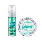 Kit-Essence-Primer-Jelly-Grip-Hydrating-29-ml---Po-Compacto-Translucido-All-About-Matt--9-g