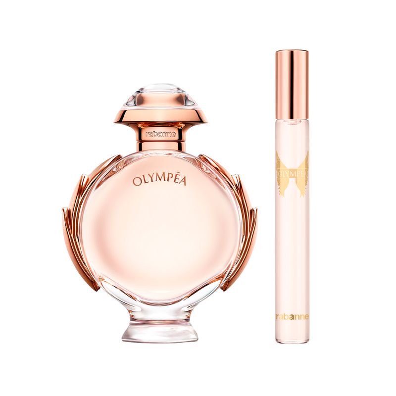 Kit-Rabanne-Coffret-Perfume-Olympea-Eau-de-Parfum-Feminino-50-ml---Miniatura-10-ml