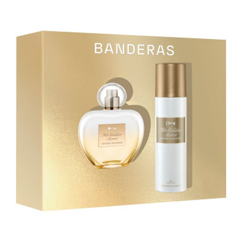 Kit-Banderas-Coffret-Perfume-Her-Golden-Secret-Eau-de-Toilette-Feminino-80-ml---Desodorante-Spray-24h-150-ml