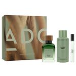 Kit-Adolfo-Dominguez-Coffret-Perfume-Vetiver-Terra-Eau-de-Parfum-Masculino-120-ml---Desodorante-150-ml---Miniatura-10-ml
