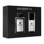 Kit-Banderas-Coffret-Perfume-The-Secret-Eau-de-Toilette-100-ml-Masculino---Desodorante-Spray-24h-150-ml