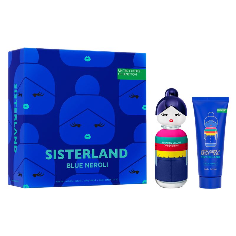 Kit-Benetton-United-Colors-Coffret-Perfume-Sisterland-Blue-Neroli-Eau-de-Toilette-Feminino-80-ml---Creme-Corporal-75-ml