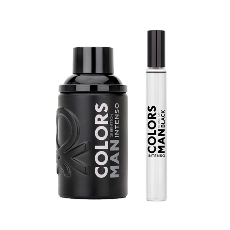 Kit-Benetton-United-Colors-Coffret-Perfume-Man-Black-Intenso-Eau-de-Parfum-Masculino-100-ml---Desodorante-Spray-150-ml