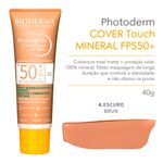 Protetor-Solar-Facial-Matte-Bioderma-Photoderm-Cover-Touch-Mineral-FPS-50--Escuro-40-g
