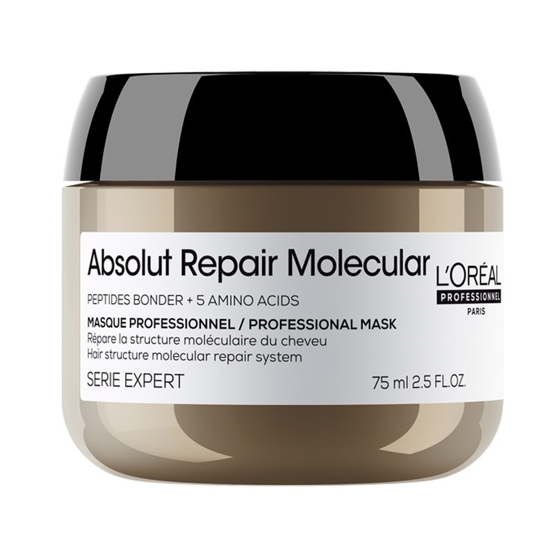 Kit-L-Oreal-Professionnel-Absolut-Repair-Molecular-Shampoo-300-ml---Mascara-75-ml---Leave-In-100-ml