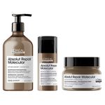 Kit-L-Oreal-Professionnel-Absolut-Repair-Molecular-Shampoo-500-ml---Mascara-250-ml---Leave-In-100-ml