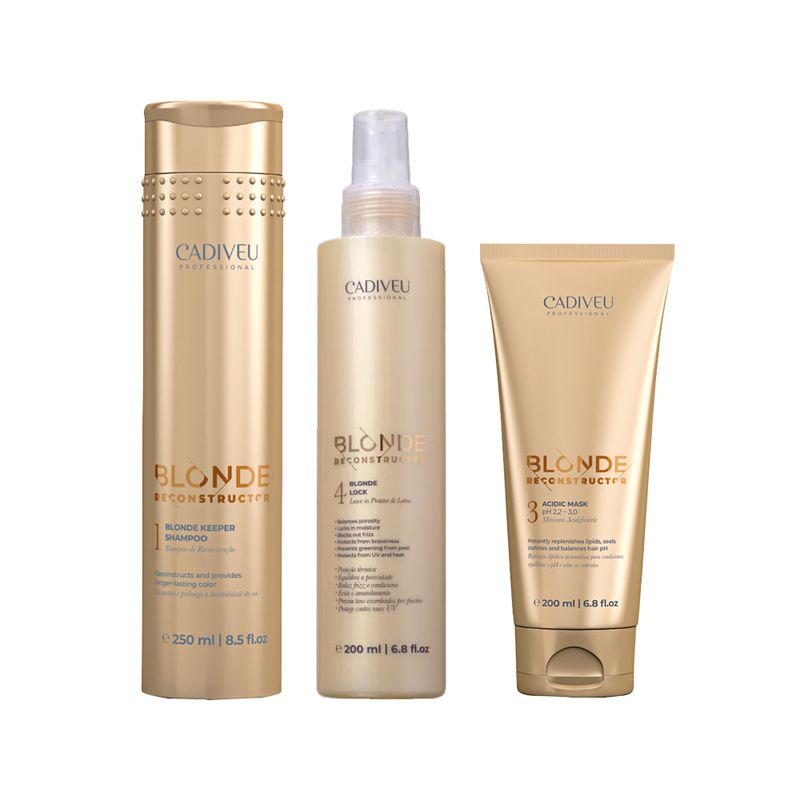 Kit-Cadiveu-Blonde-Reconstructor-Shampoo---Leave-in---Mascara-Acidificante