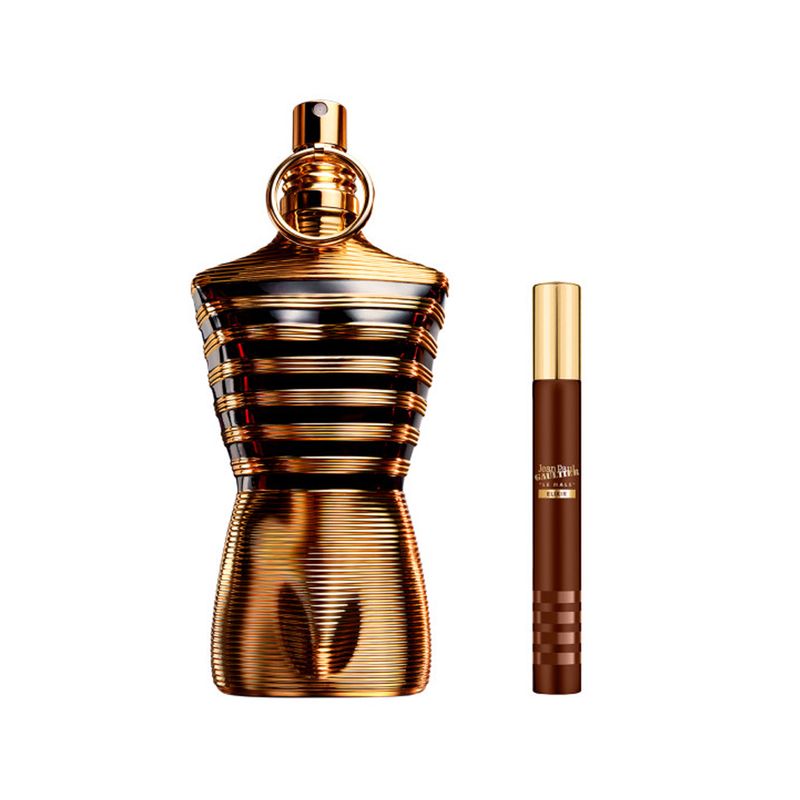 Kit-Jean-Paul-Gaultier-Coffret-Perfume-Le-Male-Elixir-Parfum-Masculino-200-ml---Miniatura-10-ml