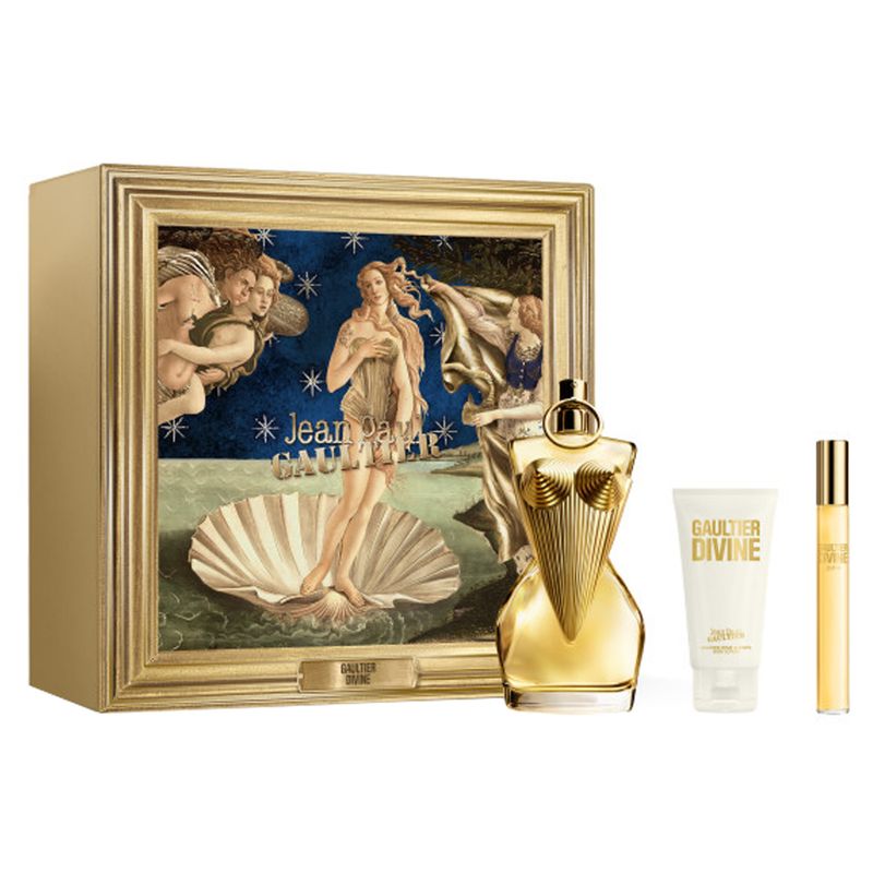 Kit-Jean-Paul-Gaultier-Coffret-Perfume-Gaultier-Divine-Eau-de-Parfum-Feminino-100-ml---Creme-Corporal-75-ml---Miniatura-10-ml