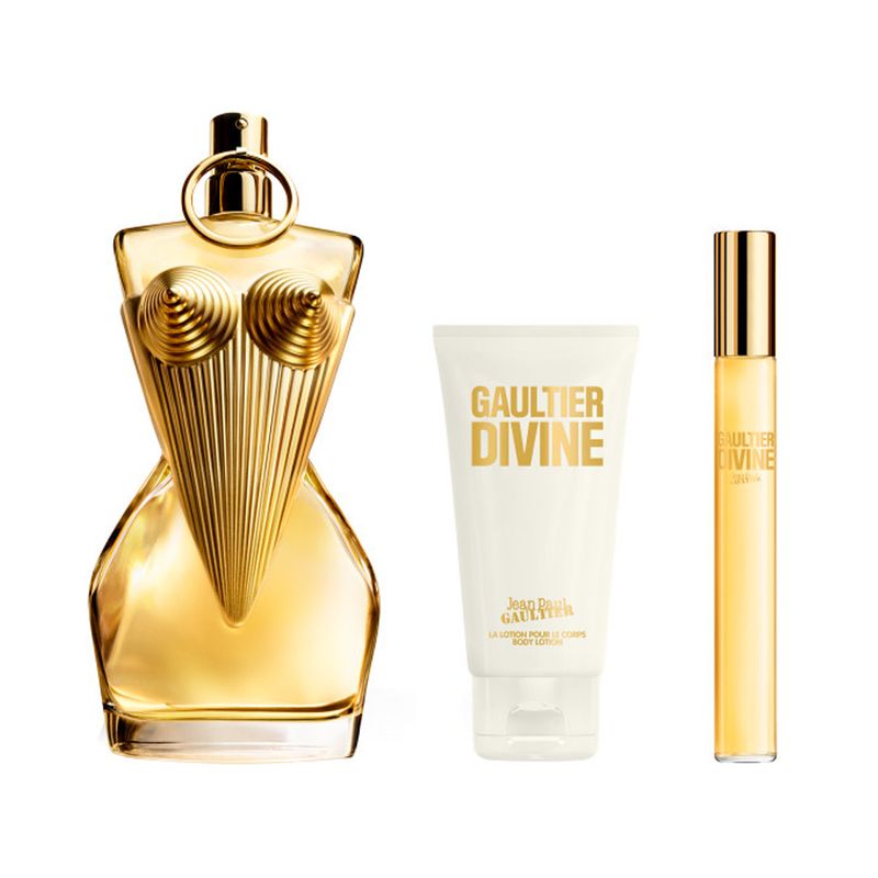 Kit-Jean-Paul-Gaultier-Coffret-Perfume-Gaultier-Divine-Eau-de-Parfum-Feminino-100-ml---Creme-Corporal-75-ml---Miniatura-10-ml