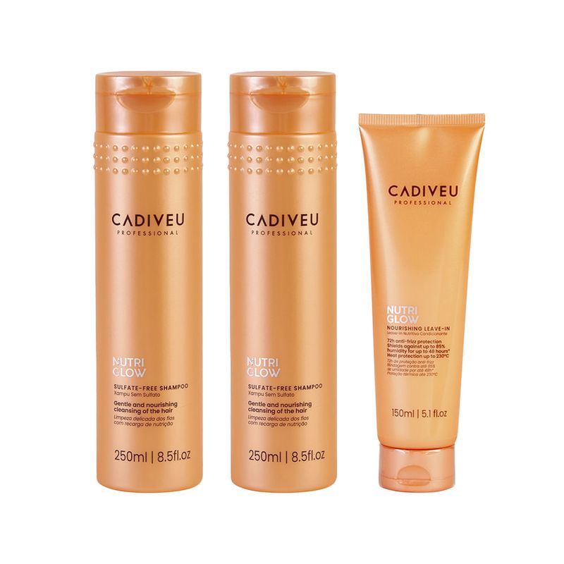 Kit-Cadiveu-Nutri-Glow-Shampoo---Condicionador---Leave-in-Nutritivo
