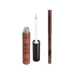 Kit-Vult-Lipkit-Batom-Liquido-Matte-Nano-Hd-Bronze-5Ml---Lapiseira-Labial-Bronze-035Ml