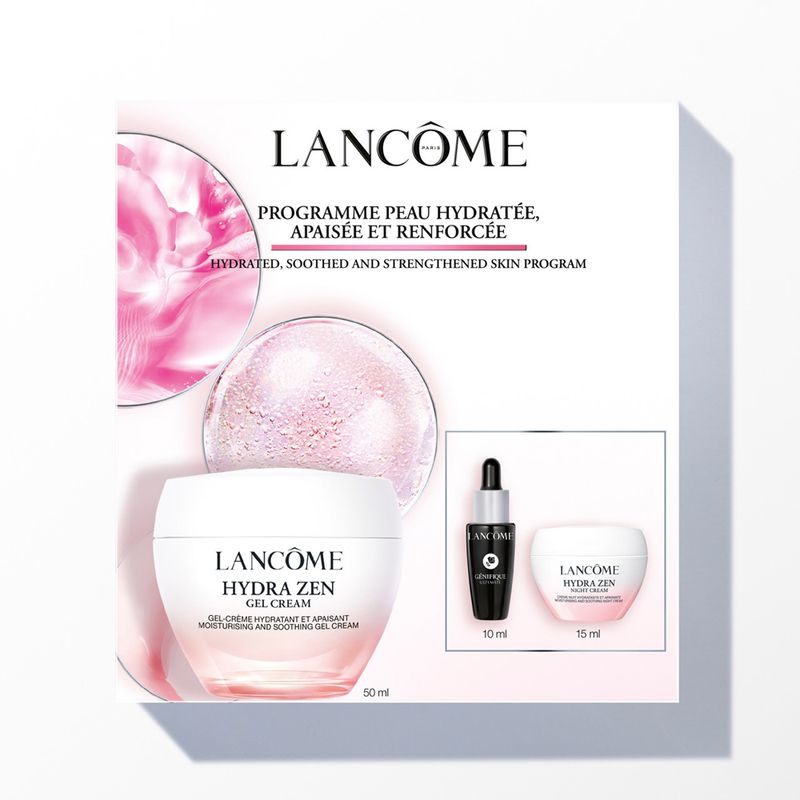 KIT-LANCOME-HYDRA-ZEN-GEL-CREAM-50ML---NIGHT-CREAM-15ML---GENEFIQUE-ULTIMATE-10ML