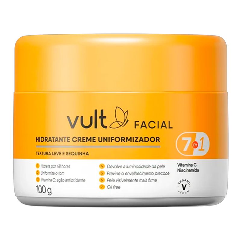 Creme-Hidratante-Uniformizador-Vult-Facial-7-em-1-100-g