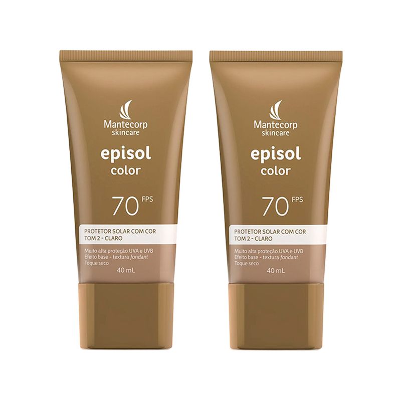 Kit-Mantecorp-Episol-Color-Protetor-Solar-Facial-2-Claro-Fps70-40Ml---2-Unidades