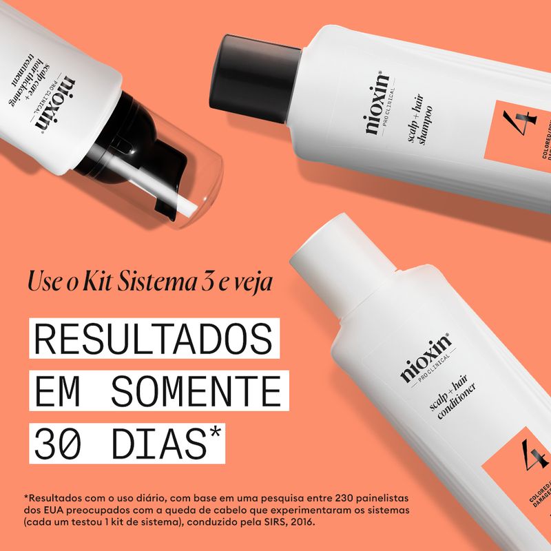 Shampoo-para-Cabelo-Colorido-Seco-Danificado-com-Afinamento-Avancado---Sistema-4-Shampoo---300ml